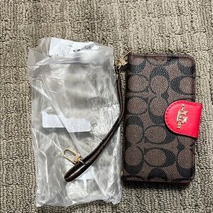 Coach Brand New in Packaging Samsung Galaxy S24 Designer Coach Case with Wallet